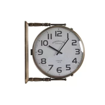 Wall Clock DKD Home Decor Crystal Golden White Iron (36 x...