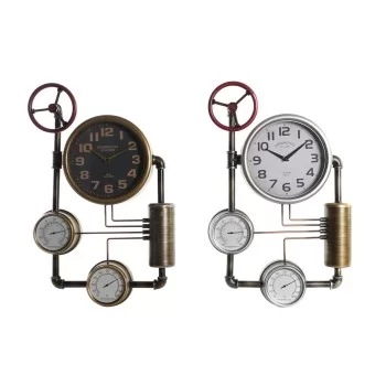 Wall Clock DKD Home Decor Valves 37,5 x 11 x 59 cm...