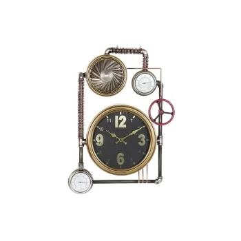Wall Clock DKD Home Decor Valves Crystal Golden Iron...
