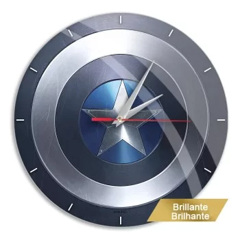 Wall Clock ERT Group Captain America 001 Marvel Blue