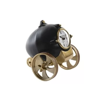Table clock DKD Home Decor 20,5 x 20,5 x 21,5 cm Black...