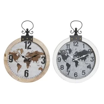 Wall Clock DKD Home Decor 40 x 4 x 54 cm Crystal Iron MDF...