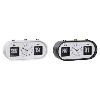 Alarm Clock DKD Home Decor 20 x 6 x 9,5 cm Black White...