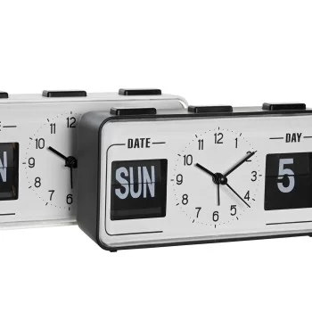 Alarm Clock DKD Home Decor 17 x 5 x 9 cm Black White PVC... 2