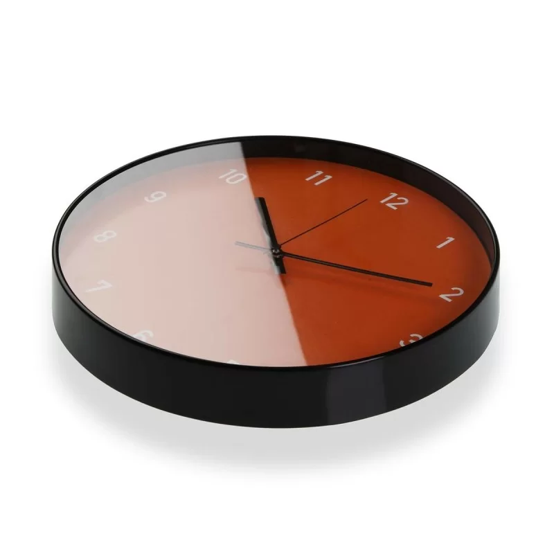 Wall Clock Versa Terracotta Crystal Plastic 4 x...