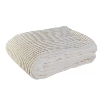 Blanket DKD Home Decor White 150 x 200 x 2 cm 2