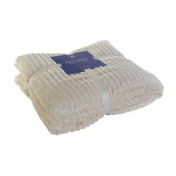 Blanket DKD Home Decor White 130 x 170 x 2 cm