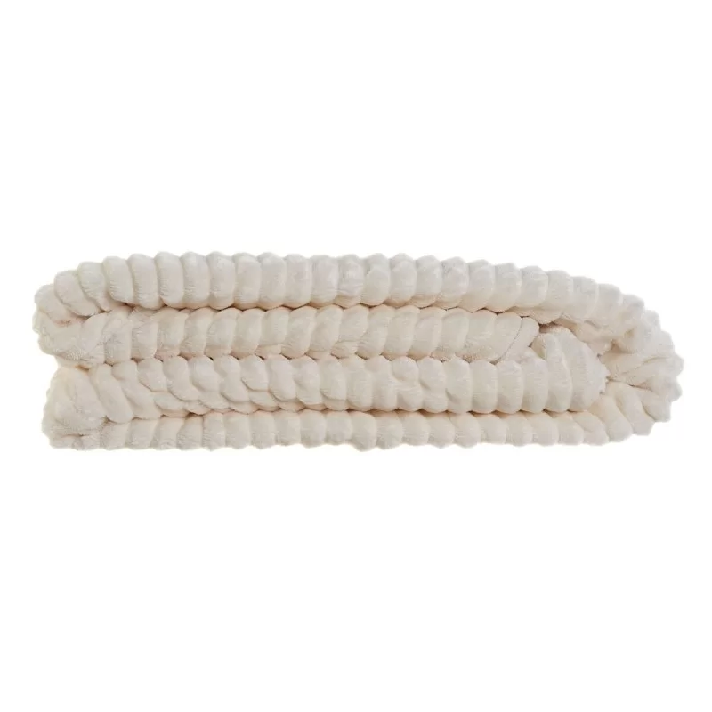 Blanket DKD Home Decor White 130 x 170 x 2 cm