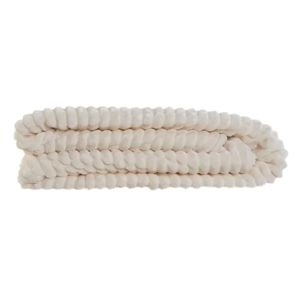 Blanket DKD Home Decor White 130 x 170 x 2 cm