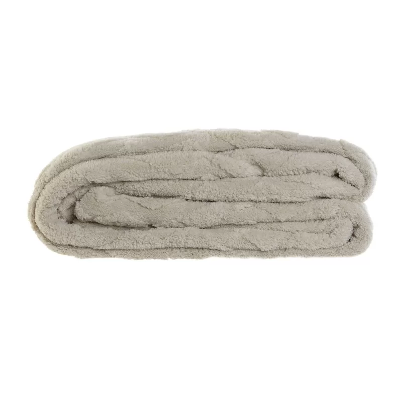 Blanket DKD Home Decor Light grey Rhombus 150 x...