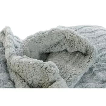 Blanket DKD Home Decor Green Rhombus 150 x 200 x 1 cm 2