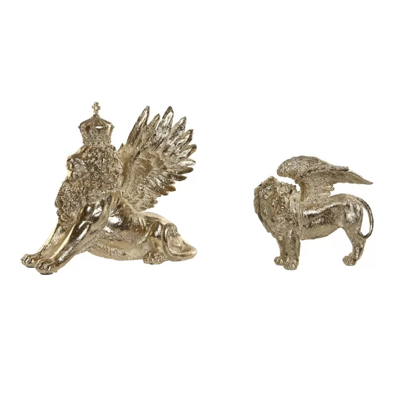 Decorative Figure Home ESPRIT Golden Lion 20 x...