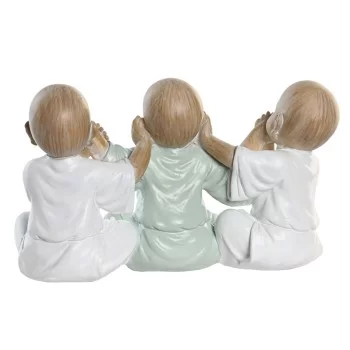 Decorative Figure DKD Home Decor Resin Multicolour Monk... 2