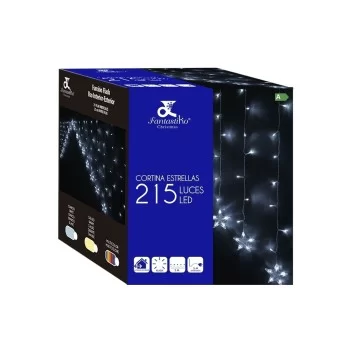 LED Curtain Lights White Stars 2