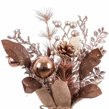 Christmas bauble Copper Plastic Pineapples Plant pot 15 x... 2