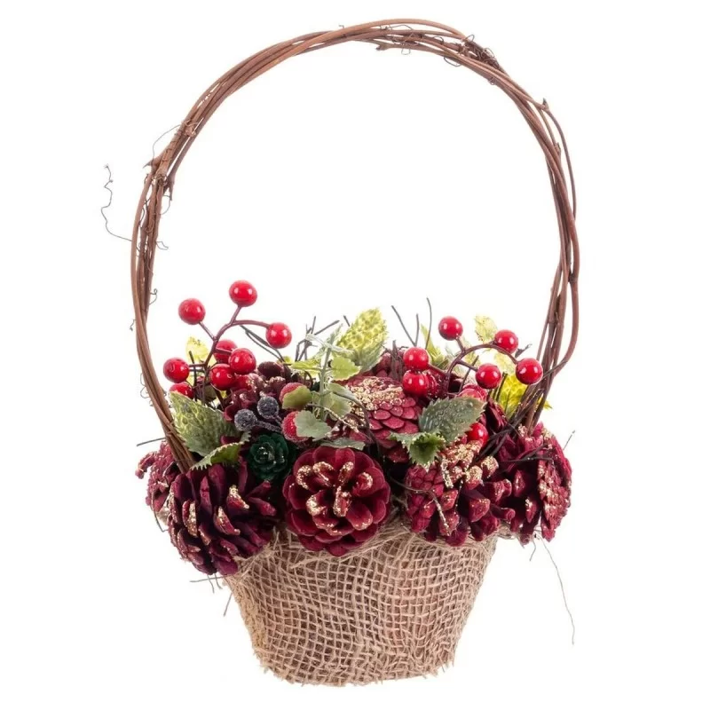 Christmas bauble Red Multicolour Rattan Plastic...