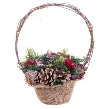 Christmas bauble Red Multicolour Rattan Plastic Foam... 2