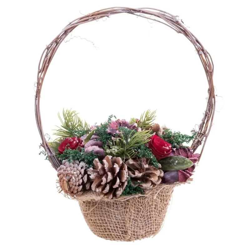 Christmas bauble Red Multicolour Rattan Plastic...
