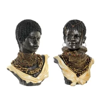 Decorative Figure DKD Home Decor African Woman 26 x 20 x...