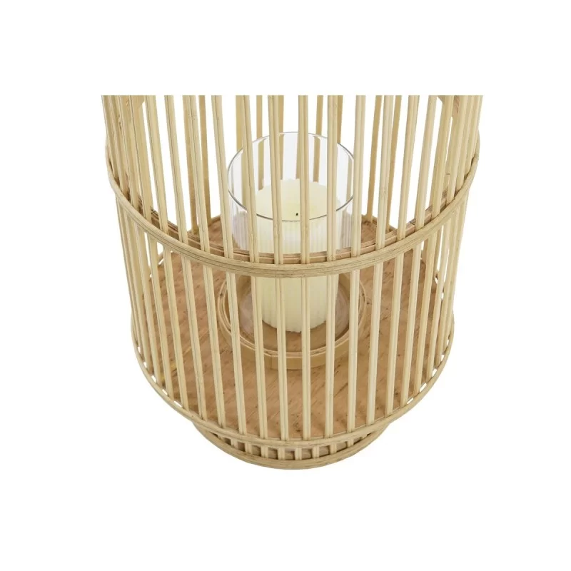 Candleholder DKD Home Decor Crystal Bamboo (26...