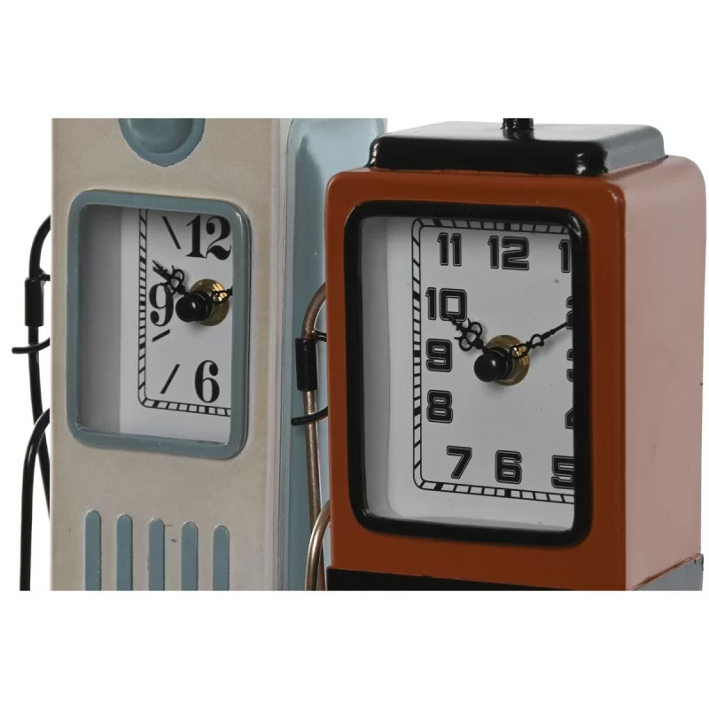 Table clock Home ESPRIT Blue Orange Metal...