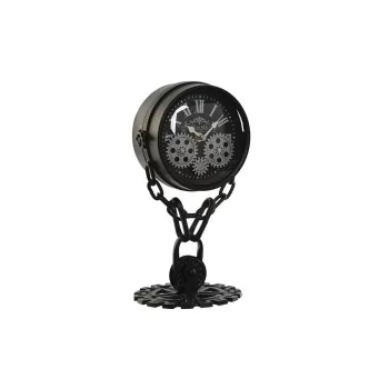 Table clock Home ESPRIT Black Silver Metal Crystal 18 x...