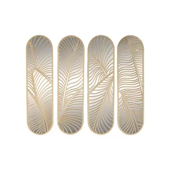 Wall Decoration Home ESPRIT Golden Leaf of a plant 72 x...