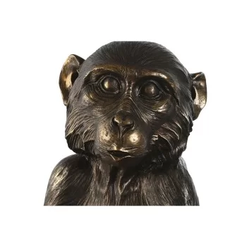 Decorative Figure Home ESPRIT Golden Dark brown Monkey 40... 2