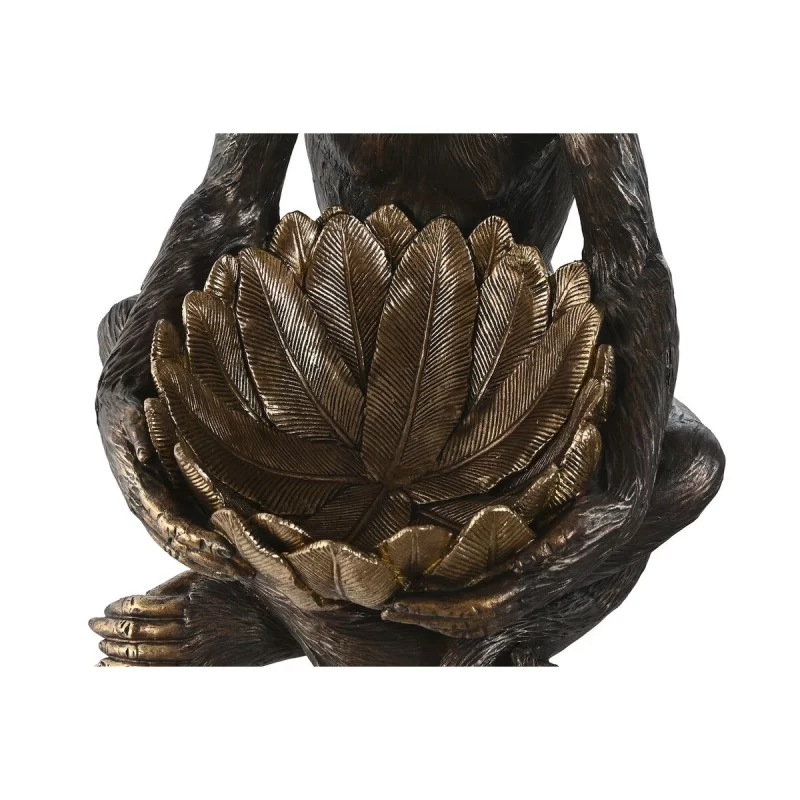 Decorative Figure Home ESPRIT Golden Dark brown...