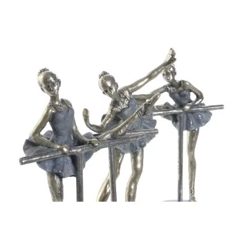 Decorative Figure Home ESPRIT Grey Golden Ballet Dancer... 2
