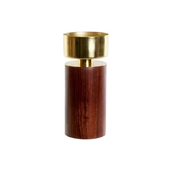 Candleholder Home ESPRIT Brown Golden Aluminium Acacia 8...