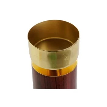Candleholder Home ESPRIT Brown Golden Aluminium Acacia 8... 2