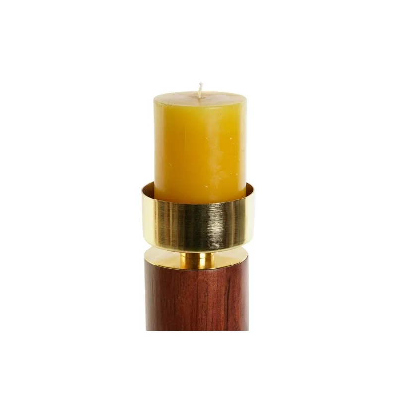Candleholder Home ESPRIT Brown Golden Aluminium...