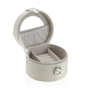 Jewelry box Versa Cream Wood Mirror MDF Wood 11,5 x 8 x... 2