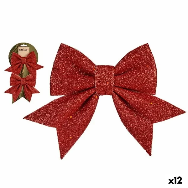 Christmas Decorations Set Lasso Red Plastic 17 x 2,5 x 13 cm (12 Units)