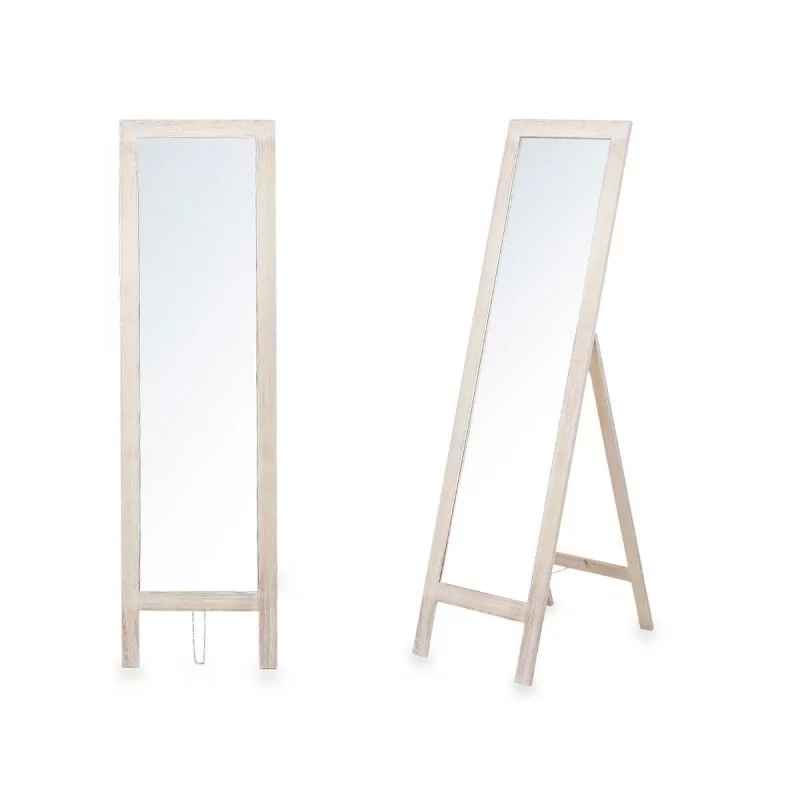 Free standing mirror Wood Natural 40 x 145 x 40 cm