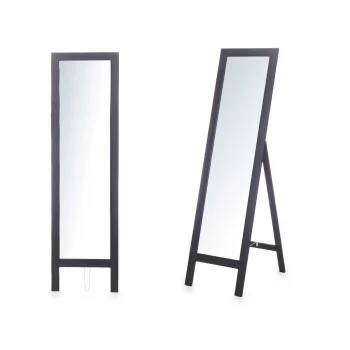 Free standing mirror Black Wood 40 x 145 x 40 cm 2
