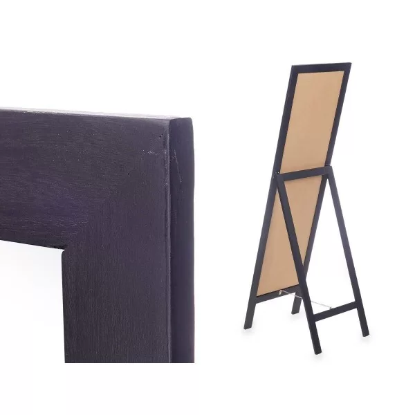 Free standing mirror Black Wood 40 x 145 x 40 cm