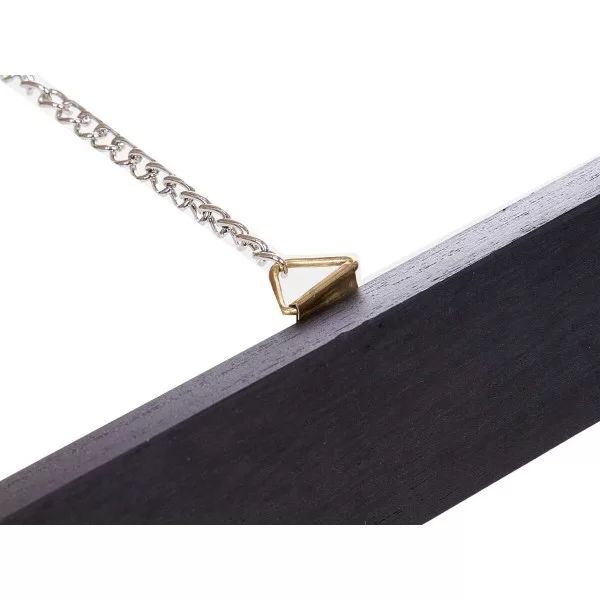 Free standing mirror Black Wood 40 x 145 x 40 cm