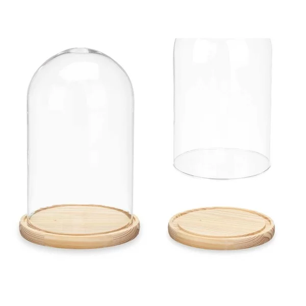 Decorative Figure Dome 15 x 25 x 15 cm Transparent Natural