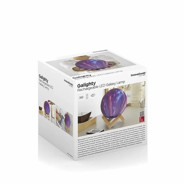 Rechargeable Galaxy LED Lamp Galighty InnovaGoods lampara galaxia Multicolour (1 Unit) (Refurbished A)