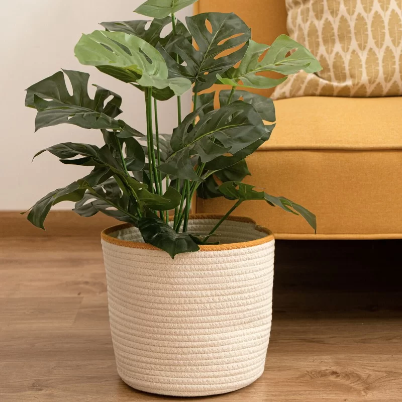 Decorative basket Vinthera Moa Cotton White 25...