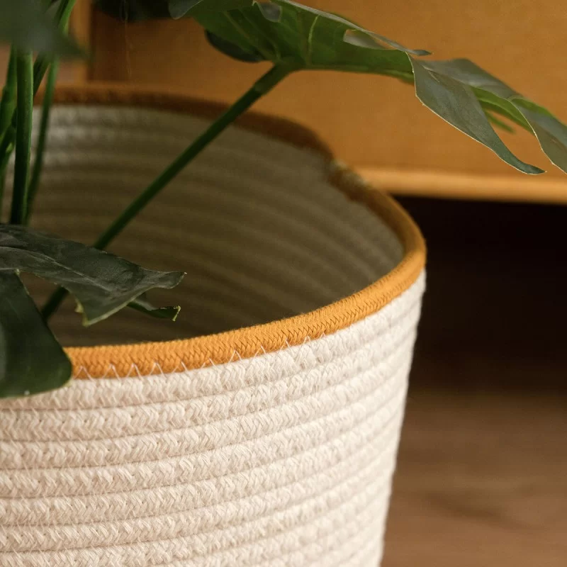 Decorative basket Vinthera Moa Cotton White 25...