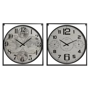 Wall Clock Home ESPRIT White Black Metal MDF Wood 62 x 6...