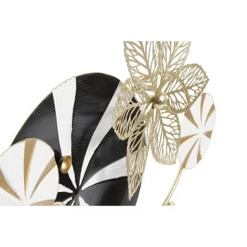Decorative Figure DKD Home Decor Black Golden Metal... 2