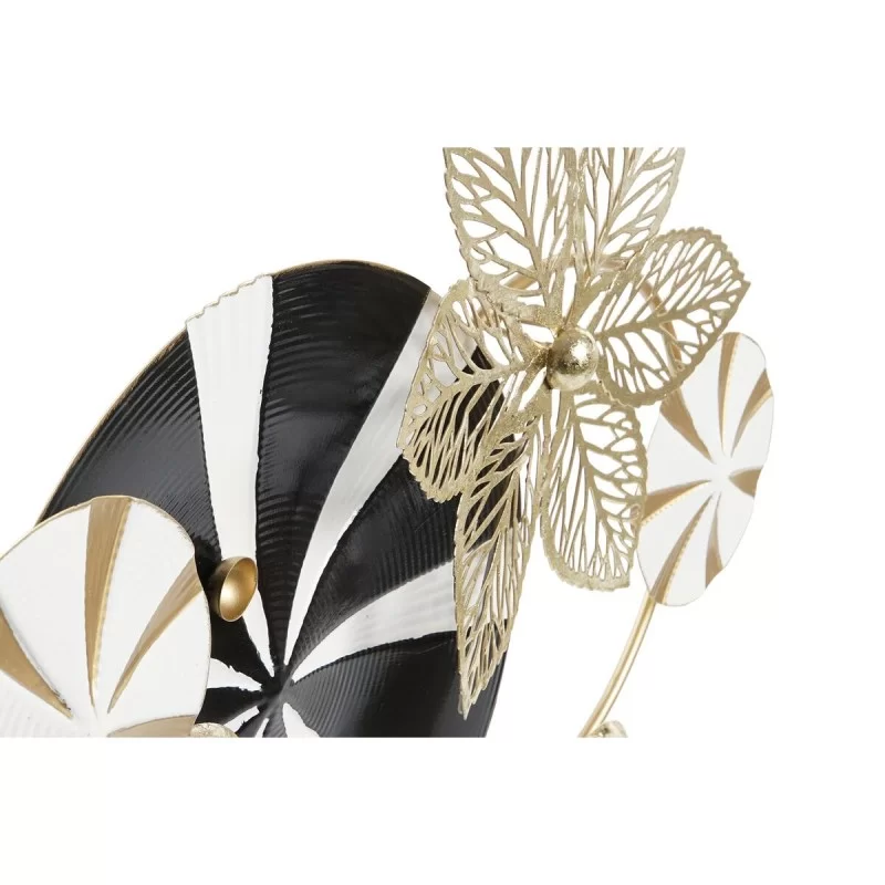 Decorative Figure DKD Home Decor Black Golden...