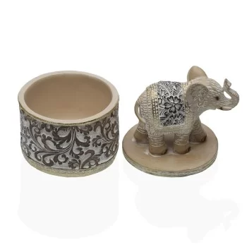 Jewelry box Versa Elephant Resin 9,5 x 15 x 11 cm 2