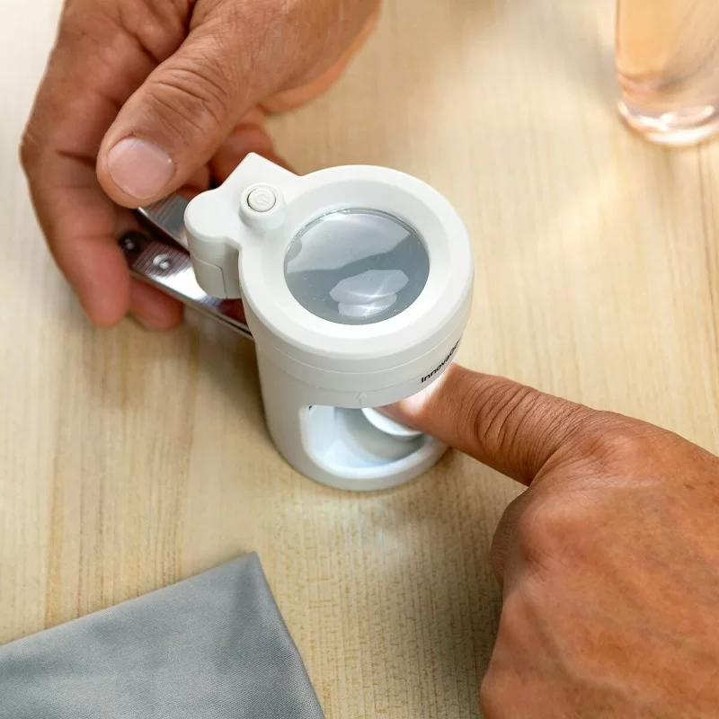Nail Clippers with LED Light, Magnifying Glass...