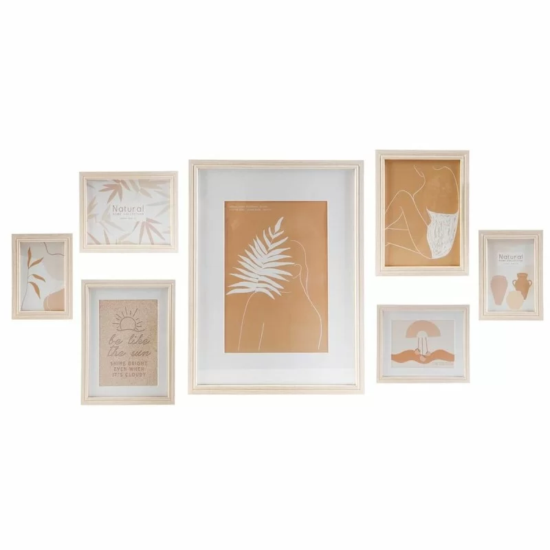 Wall photo frame DKD Home Decor Brown Wood...