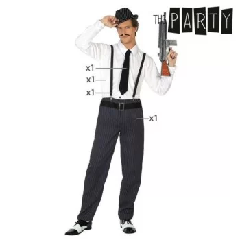 Costume for Adults Th3 Party Black (3 Pieces) 2